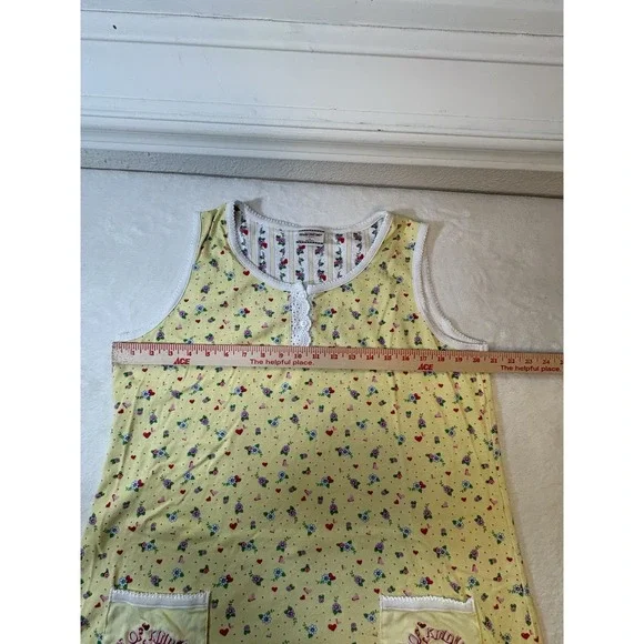 Mary Engelbreit Dream Wear  XL Nightgown Yellow Floral "Cup of Kindness" - Picture 10 of 12